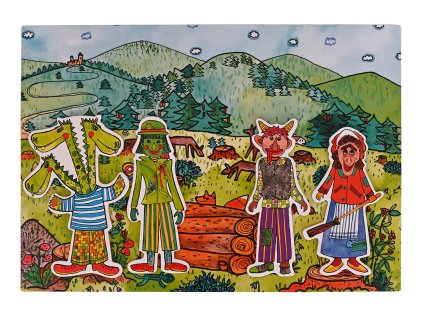 Sada loutek Strašidla Drak, Čert, Ježibaba, Vodník Marionetino (1)