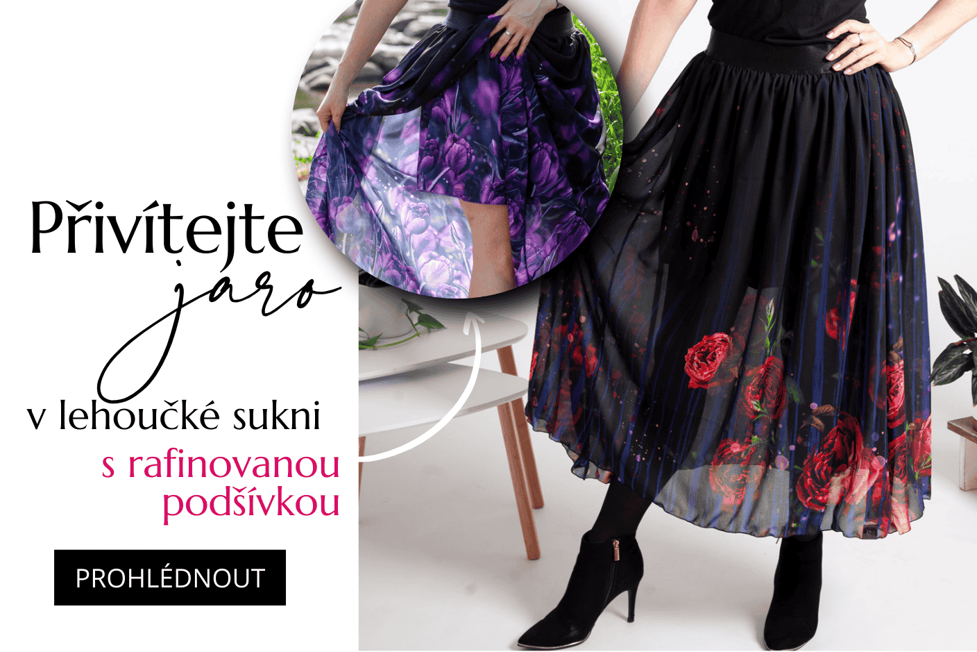 Přivítej jaro s lehoučkou sukní - pro pocit bohyně