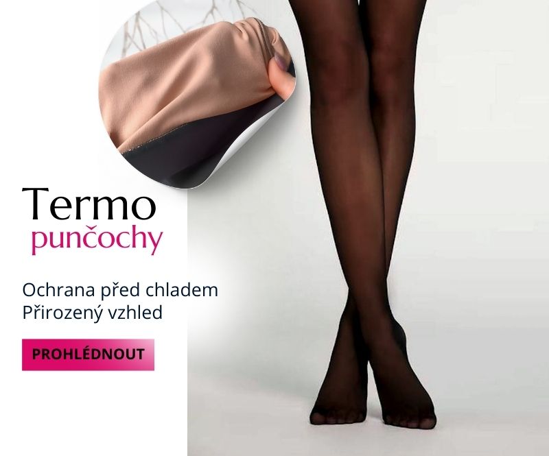 Dvouvrstvé termo punčochy - chrání před chladem a vypadají přirozeně