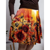 Damska ackova satenova sukne s kapsami Autorsky vlastorucni vzor Vecerni slunecnice15