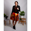Damska ackova satenova sukne s kapsami Autorsky vlastorucni vzor Vecerni slunecnice02
