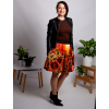 Damska ackova satenova sukne s kapsami Autorsky vlastorucni vzor Vecerni slunecnice04