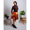 Damska ackova satenova sukne s kapsami Autorsky vlastorucni vzor Vecerni slunecnice10