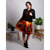 Damska ackova satenova sukne s kapsami Autorsky vlastorucni vzor Vecerni slunecnice01