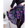 Dámská šifónová sukně autorský originální design Temné tulipány 7a