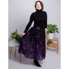 Dámská šifónová sukně autorský originální design Temné tulipány 11