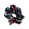 Bohatá scrunchie gumička - Nespoutaná černo-bílá