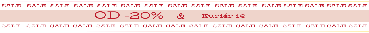 letny vypredaj 20%+ 1 kurier
