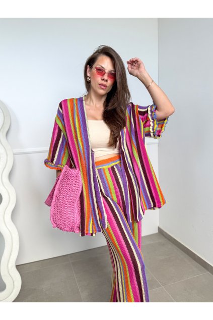 Hačkované kimono Colours 4485