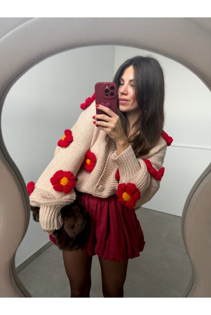 Svetrík s kvetinami Amy  6264