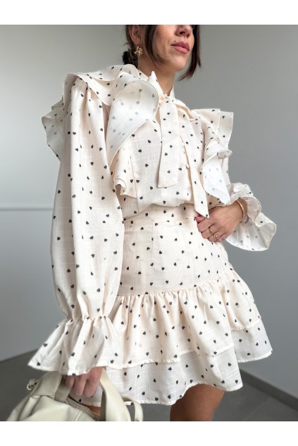 Elegantný bežový set 3587