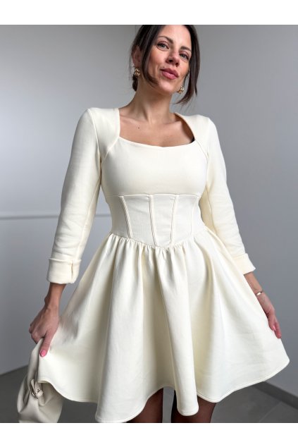 Šaty Cream Comfy   2281