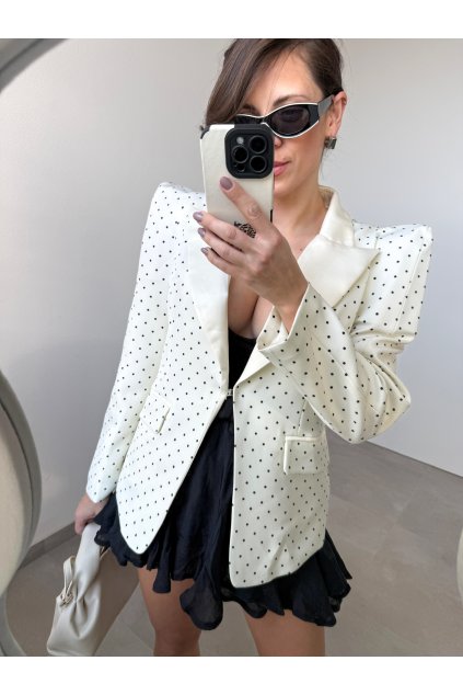 Cream sako Dots 4587