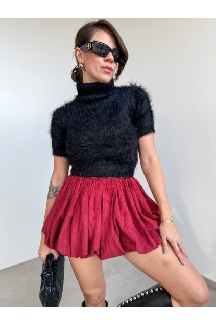 Svetrík Fluffy Black  6281