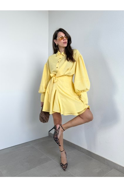 Ľanové Šaty Butteryellow  2297