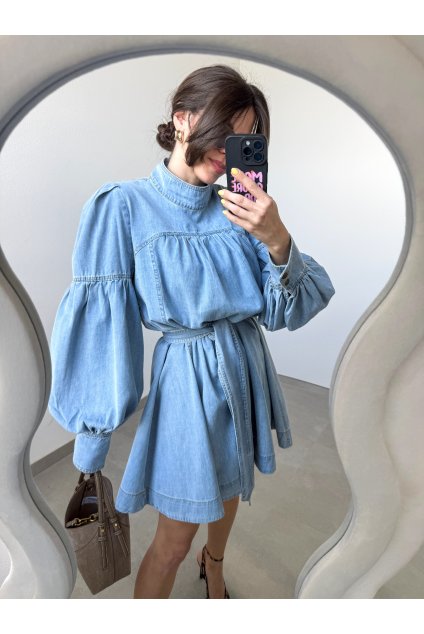 Denimové šaty Deny 2121