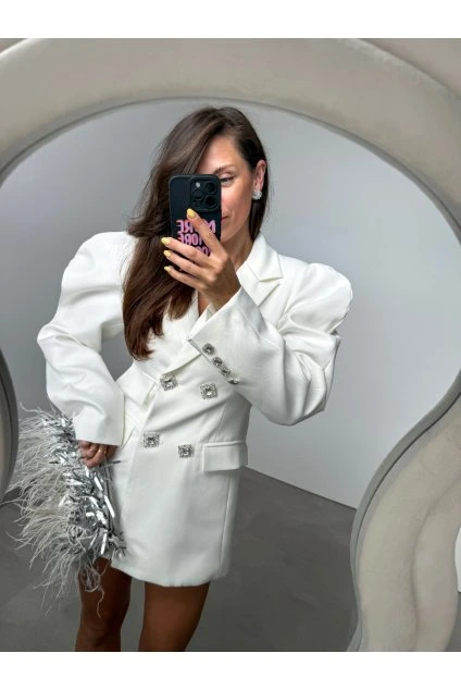 Sakové šaty White  & Diamonds 2121