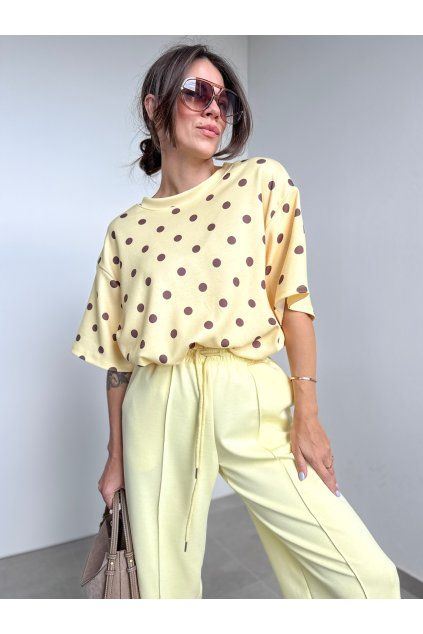 Tričko s bodkami Butteryellow 4171