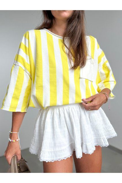 Prúžkované tričko Butteryellow 4149