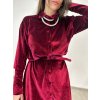 Zamatové bordové šaty Velvet  2971