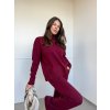 Pletená súprava s rolákom Bordo 3574