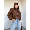 Suede Camel Bunda  4657