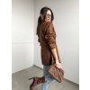 Suede Sako Camel & Braid  4663