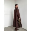 Dlhý kabát Choco Brown 4683