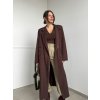 Dlhý kabát Choco Brown 4683
