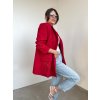 Červené oversize sako Shiny 4627