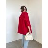 Červené oversize sako Shiny 4627