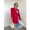 Červené oversize sako Shiny 4627