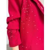 Červené oversize sako Shiny 4627