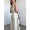 Midi  šaty Cream 2119