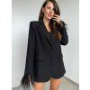 Čierne sako s pierkami 4596
