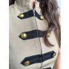 Elegatný top/vesta Khaki 4540