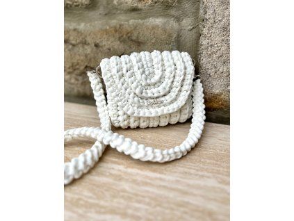 Mini kabelka Sabi white