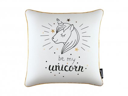 9138 dekoracna obliecka na vankus insta kids be my unicorn jednorozec 45 x 45 cm