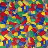 Bavlnená látka Skladačky/Lego Farebná 160 cm