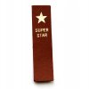 Nášivky/Štítky z eko kože "SUPERSTAR" Hviezdička 6 x 1,5 cm