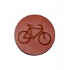 Nášivky/Štítky z eko kože Okrúhle Bicyke 3,5 cm