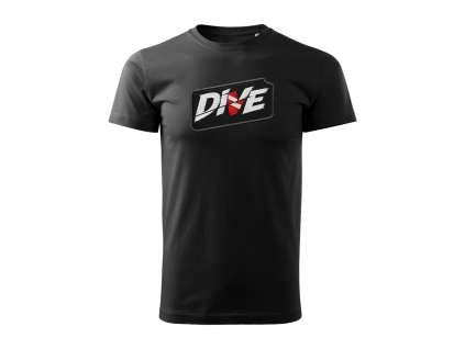 Dětské tričko pro potápěče - černé
