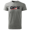 Tričko pro potápěče - Dive Šedá