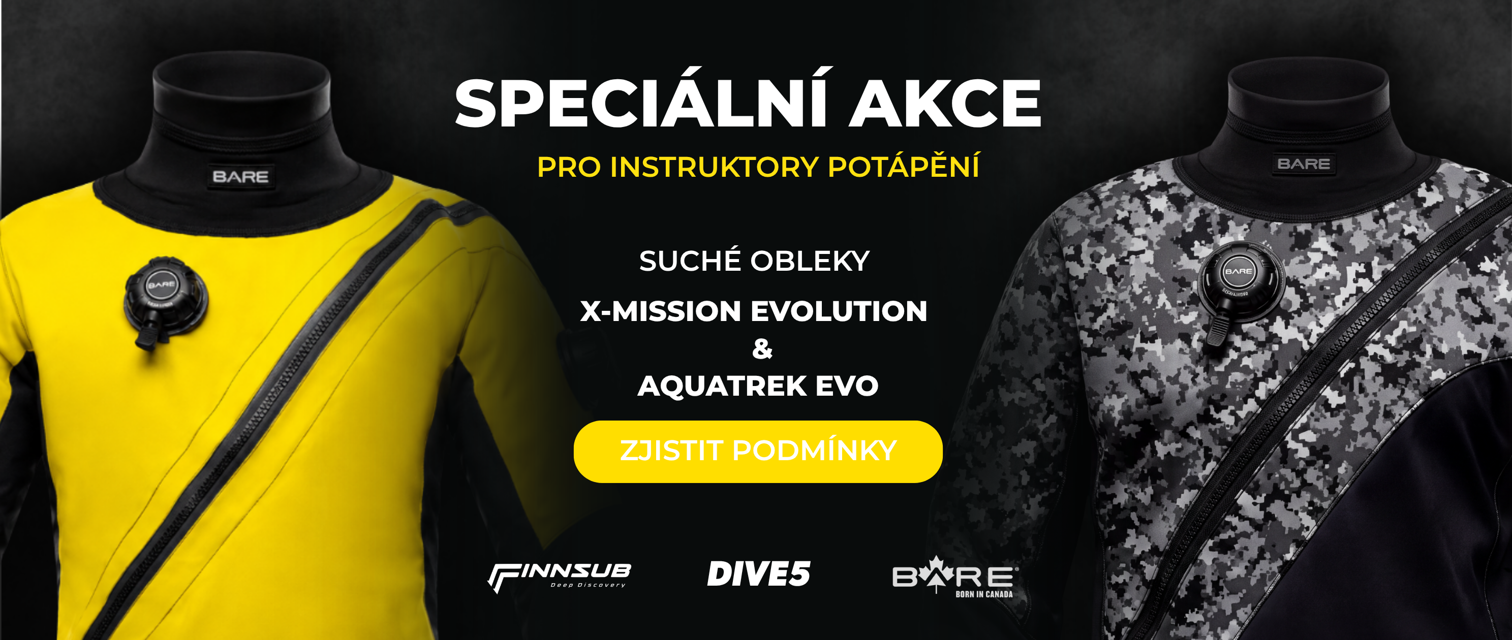 Speciální akce pro instruktory potápění