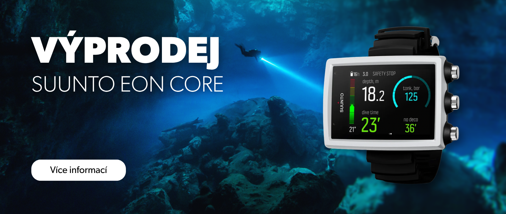 Výprodej potápěčského počítače Suunto EON Core