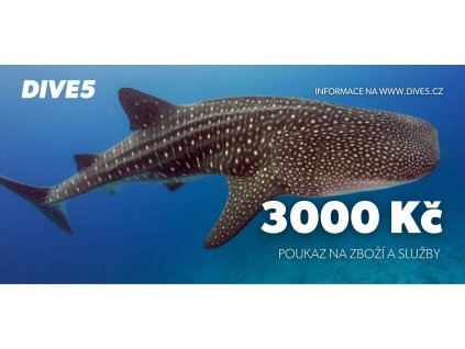 Dárkový poukaz v hodnotě 3000,- Kč