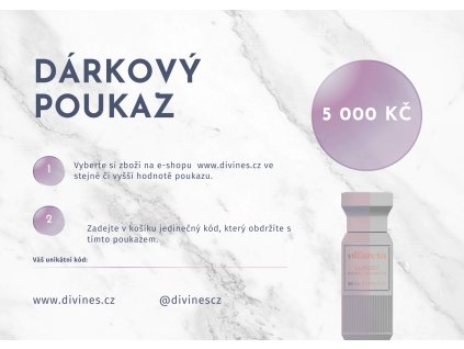 Dárkový poukaz 5 000 Kč