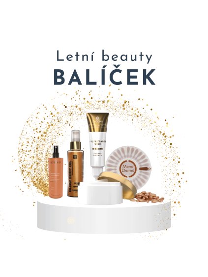 Letní beauty balíček DIVINES (+ opalovací sprej s ořechy a třezalkou)