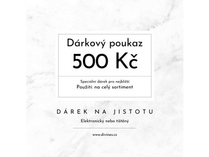 Dárkový poukaz 500 Kč