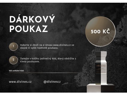 Dárkový poukaz 500 Kč